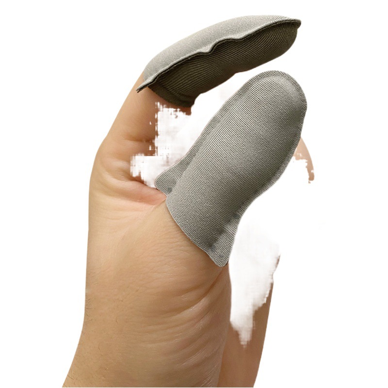 Juego de dedo de tela de plata conjunto de pollo caminando rey artefacto juego móvil paz profesional ultra-Delgado élite Gloria dedo conjunto