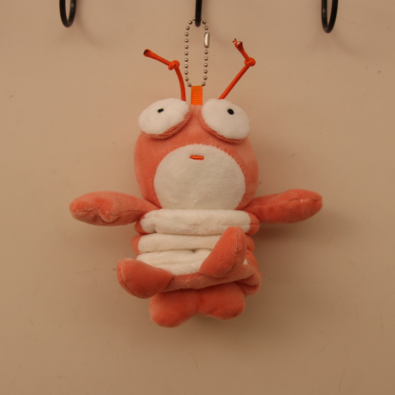 Red de celebridades lindo resorte langosta colgante peluche muñeca gatito perro bolso colgante llavero muñeca