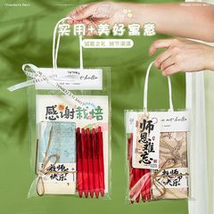 教师节礼物送男女老师中国风按动耐写红笔套装实用伴手礼套装
