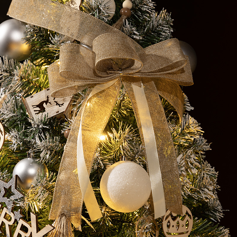 Navidad árbol de Navidad blanco adesivo conjunto de decoraciones 1.2 / 1.5 / 1.8 / 2.1 / 2.4m decoración de diseño de ensueño