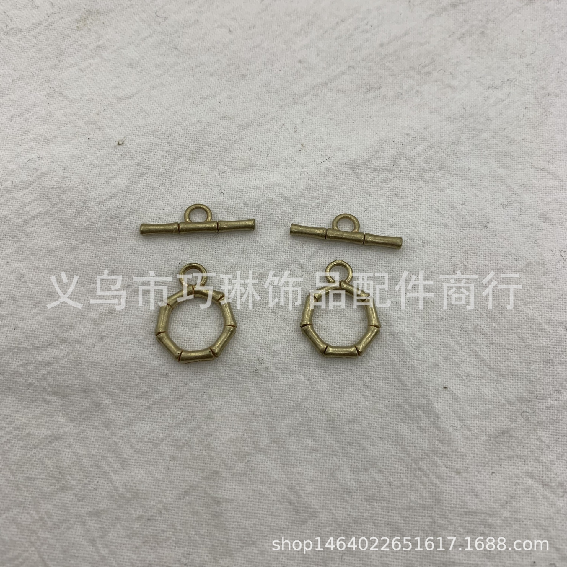 DIY手作饰品配件连接扣竹节多边形OT扣手链珍珠项链条首尾链