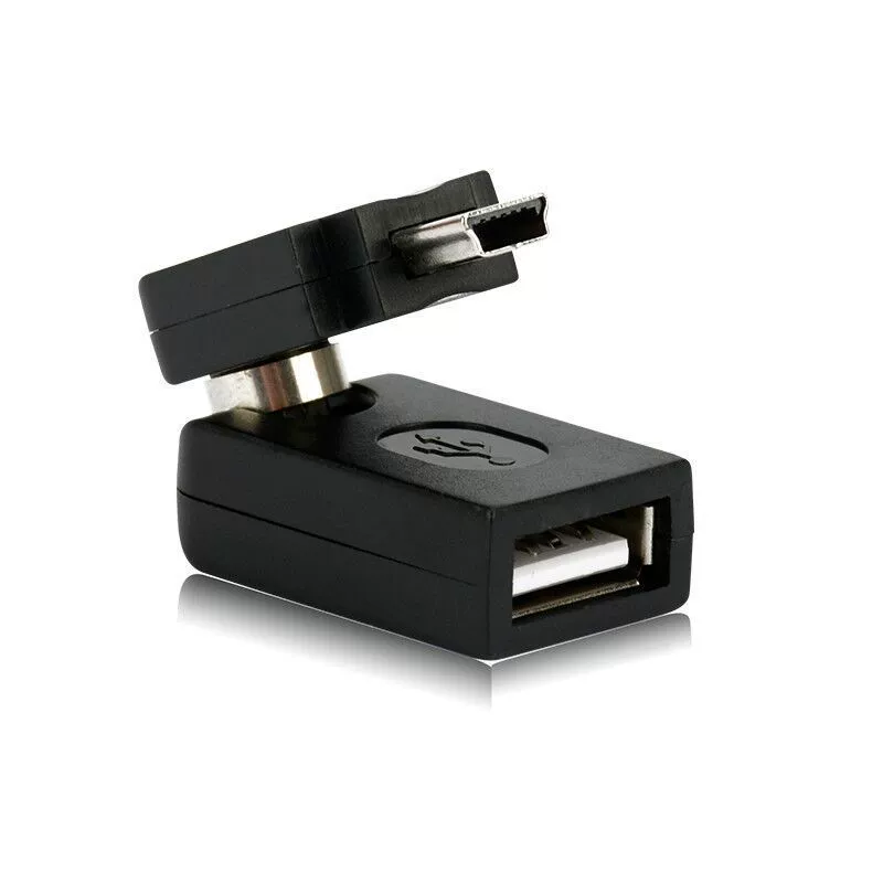 Прокладка аудио кабеля мини USB для автомобиля MINI, вращение на 360°, мини 5pin, ротор автомобиля