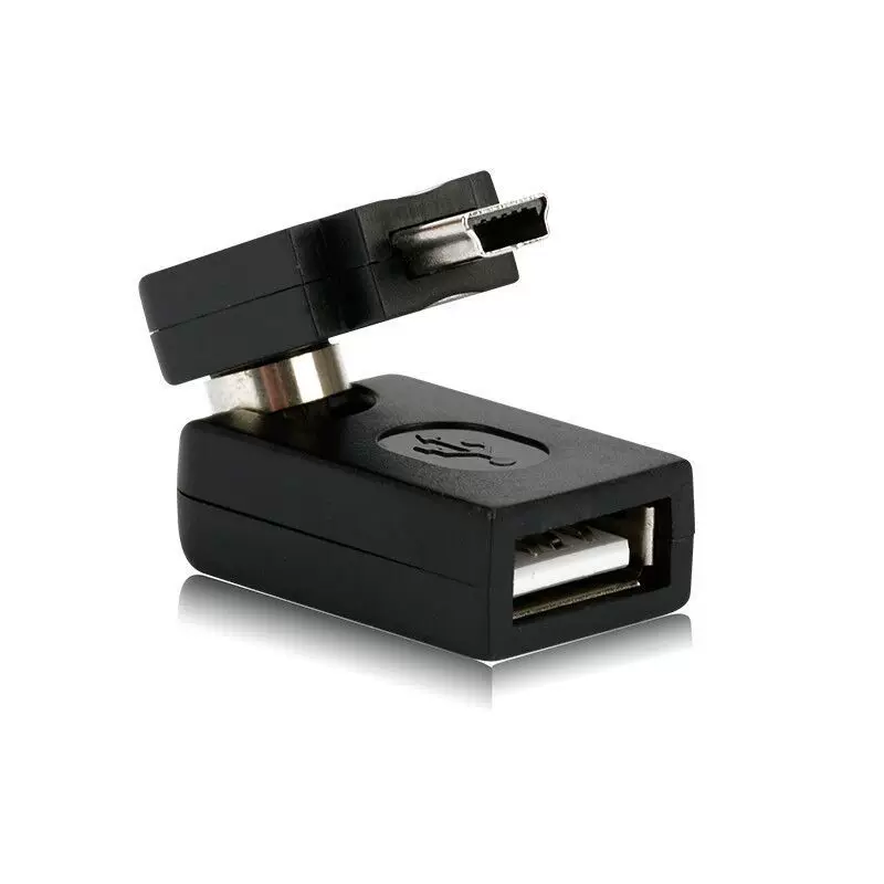 Прокладка аудио кабеля мини USB для автомобиля MINI, вращение на 360°, мини 5pin, ротор автомобиля