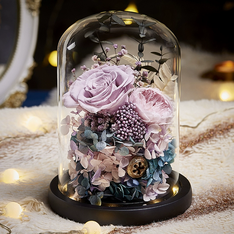 ✅ Подарочная коробка с вечным цветком, украшения из сушеных роз, подарок на День матери 520 на День святого Валентина для подруги, жены, дня рождения лучшего друга