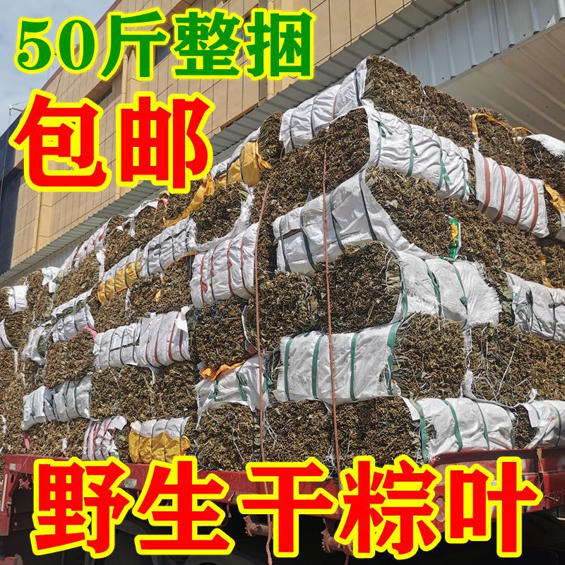 干粽叶批发箬叶麻竹叶廖叶芦苇叶50斤整捆统货商用粽子叶新鲜免邮