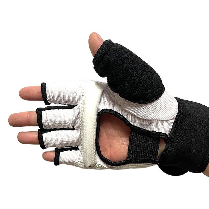 Wholesale white protective gear hand guard foot guard boxing fitness gloves foot guard Taekwondo protective gear in stock supply