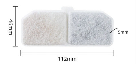 Filtro para mascotas, filtro para gatos, filtro de cabello, filtro de algodón, carbón activado, adaptación múltiple