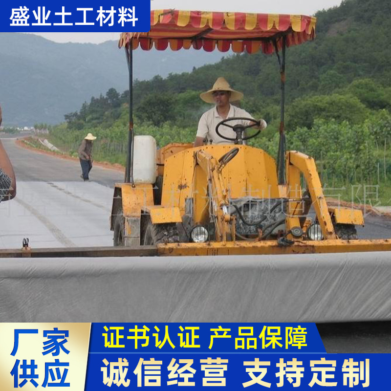 厂家供应烧毛土工布 路面加筋公路养护涤纶无纺长丝土工布可定