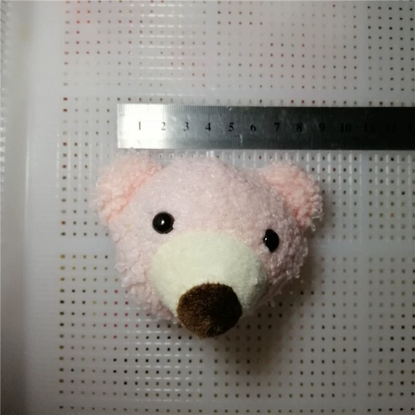 7 cm pink bear head