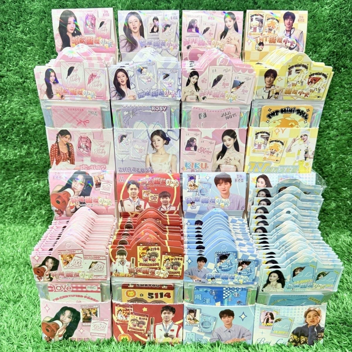 Трехмерная отрывная фотокарточка со звездой Zhao Lusi и Bai Lu Idol, популярная высококачественная фотокарточка, двумерная, 24 упаковки