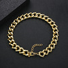 Necklace hip-hop style, fashionable accessory, metal chain for key bag , jewelry, suitable for import, punk style