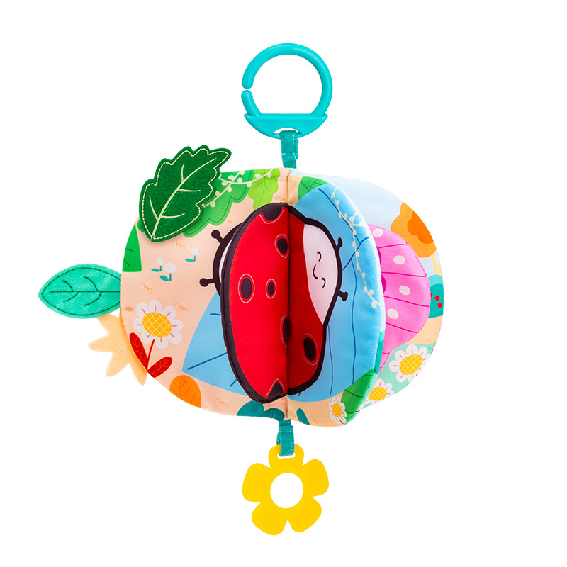 Happy monkey cola libro de tela 3D cognición tridimensional educación temprana para bebés no se puede romper, puede morder juguetes para bebés