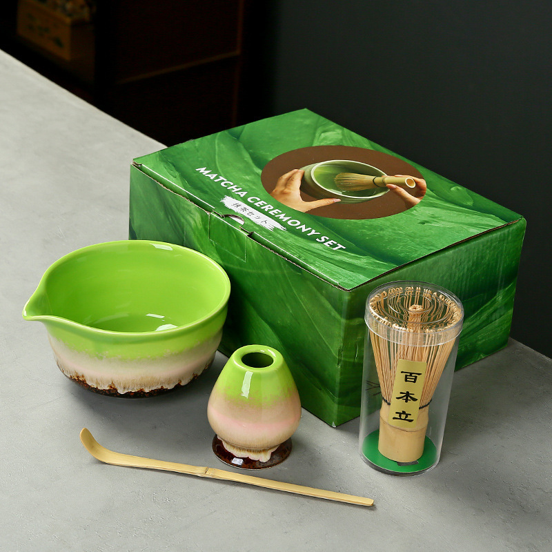 抹茶茶碗日本式抹茶宋代点茶道具陶磁器茶碗カップミキサー抹茶ブラシ茶コップセット|undefined