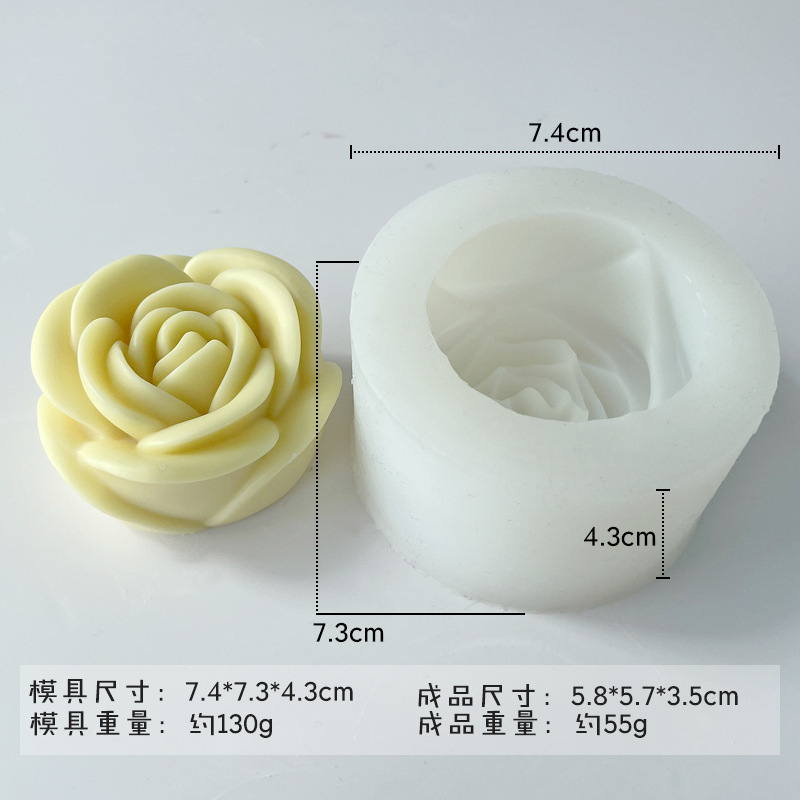 ✅ さまざまな花のシリコンモールド diy チョコレートフォンダンローズフラワー接着剤アロマセラピー石膏キャンドルモールド|undefined