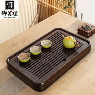 黑檀木小号茶盘家用客厅实木排储两用干泡茶台功夫茶具花梨木托盘-阿里巴巴