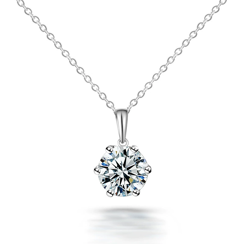 Серьги из моассанита 925 пробы, серебряное колье, нишевый дизайн, подарок в каратах, доступный роскошный стиль, кулон-цепочка на ключицу из моассанита для женщин