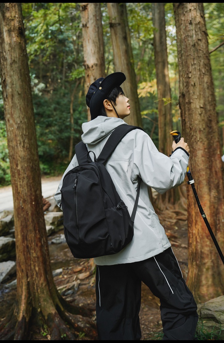 337g Weight Polyester Lining Material Sewing Thread Fashion Element Zipper Closure Type Double Shoulder Straps Strap Type Zipper Backpack Bags Type Holiday, Travel Occasion Oxford Cloth Material Waterproof Function Hiking Backpack Backpack Solid Color Pattern All Seasons Season Unisex Gender Classic Style, Sports Style Square Shape Large Size Waterproof Solid Color Holiday Travel Hiking Backpack 16