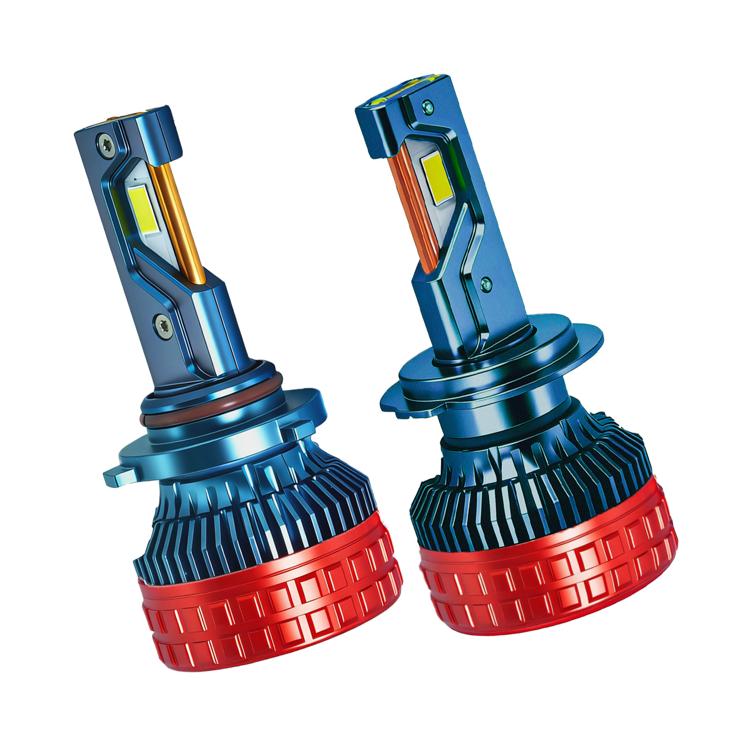 Tres tubos de cobre 240W de alta potencia delantero LED del automóvil H4H79005H11 decodificador de distancia y cerca de la bombilla delantera del automóvil image 5