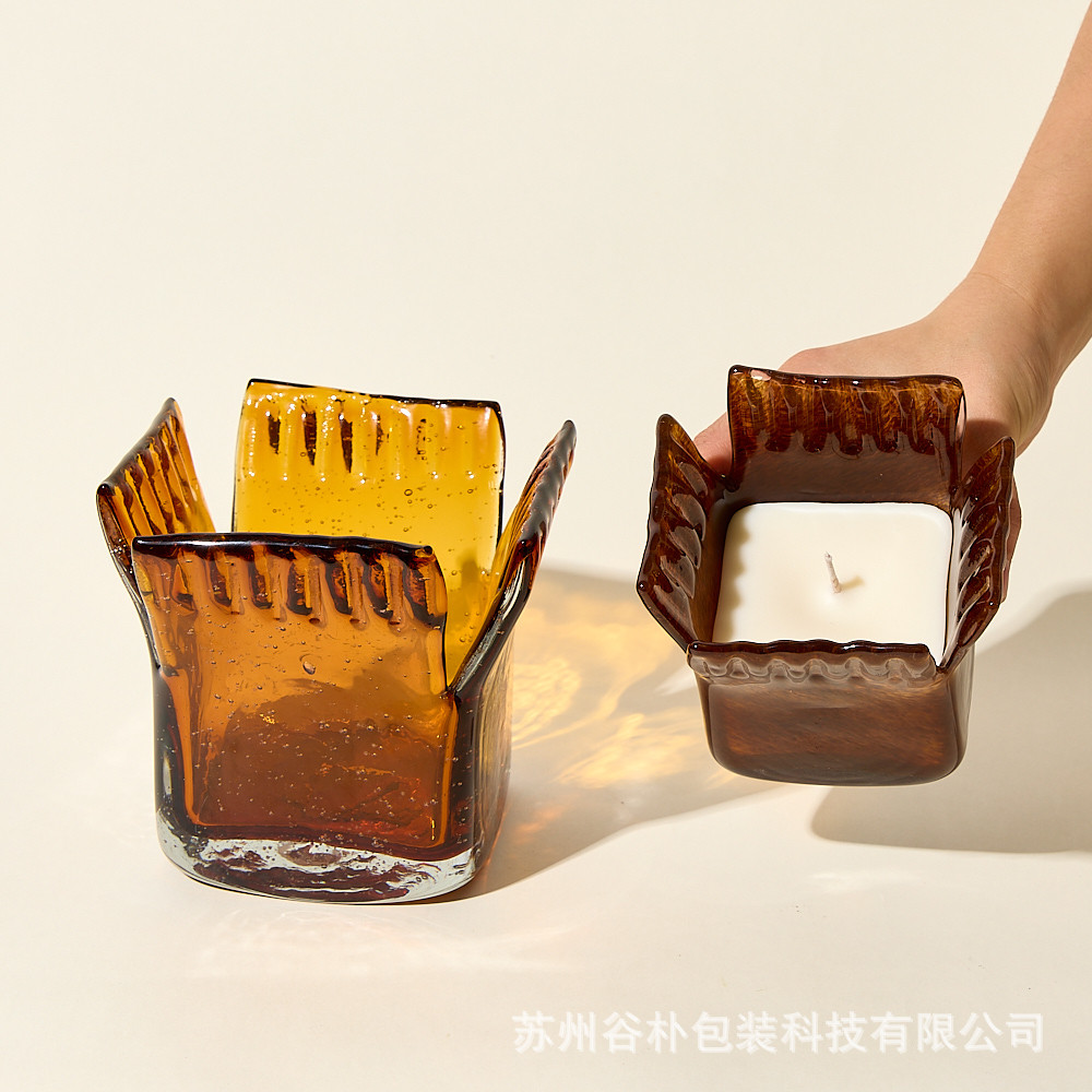 Glass breathable candle