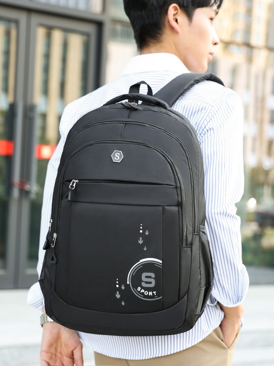 Transfronterizos de gran capacidad de negocios ocio viaje de negocios al aire libre mochila de computadora multifuncional de la escuela secundaria y la escuela secundaria