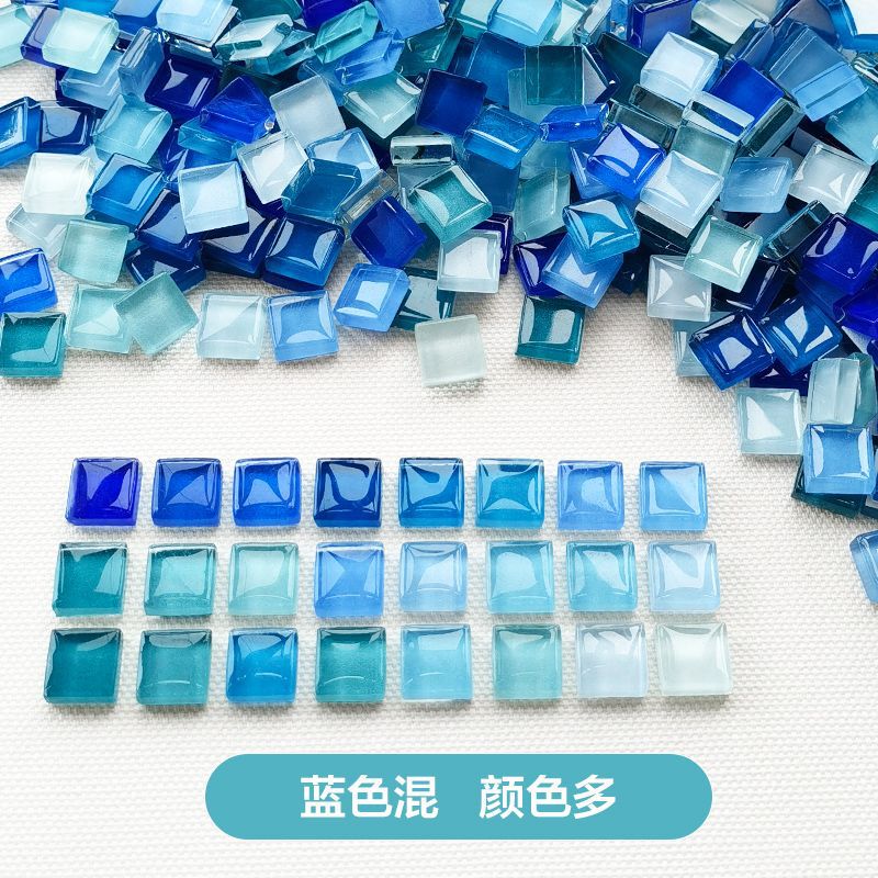 混色1200粒1公斤水晶马赛克贴片1千克1厘米小颗粒手工亲子1KG特卖|undefined