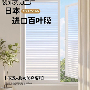 Thickened inlet shutter door glass sticker bathroom bathroom anti-peep frosted film transparent opaque