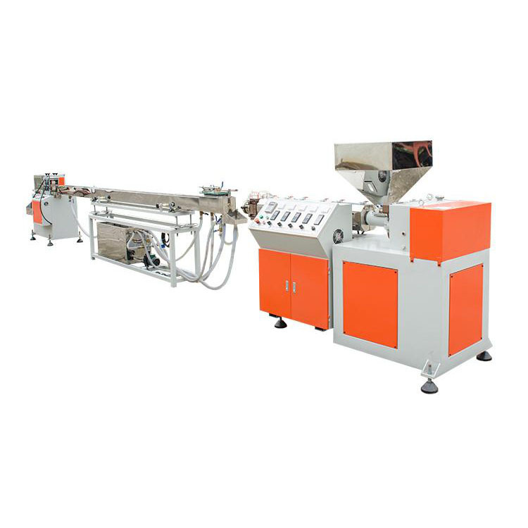 PVC滑槽挤出机异型材挤出机 pp软硬共挤型材挤出机塑料型材生产线