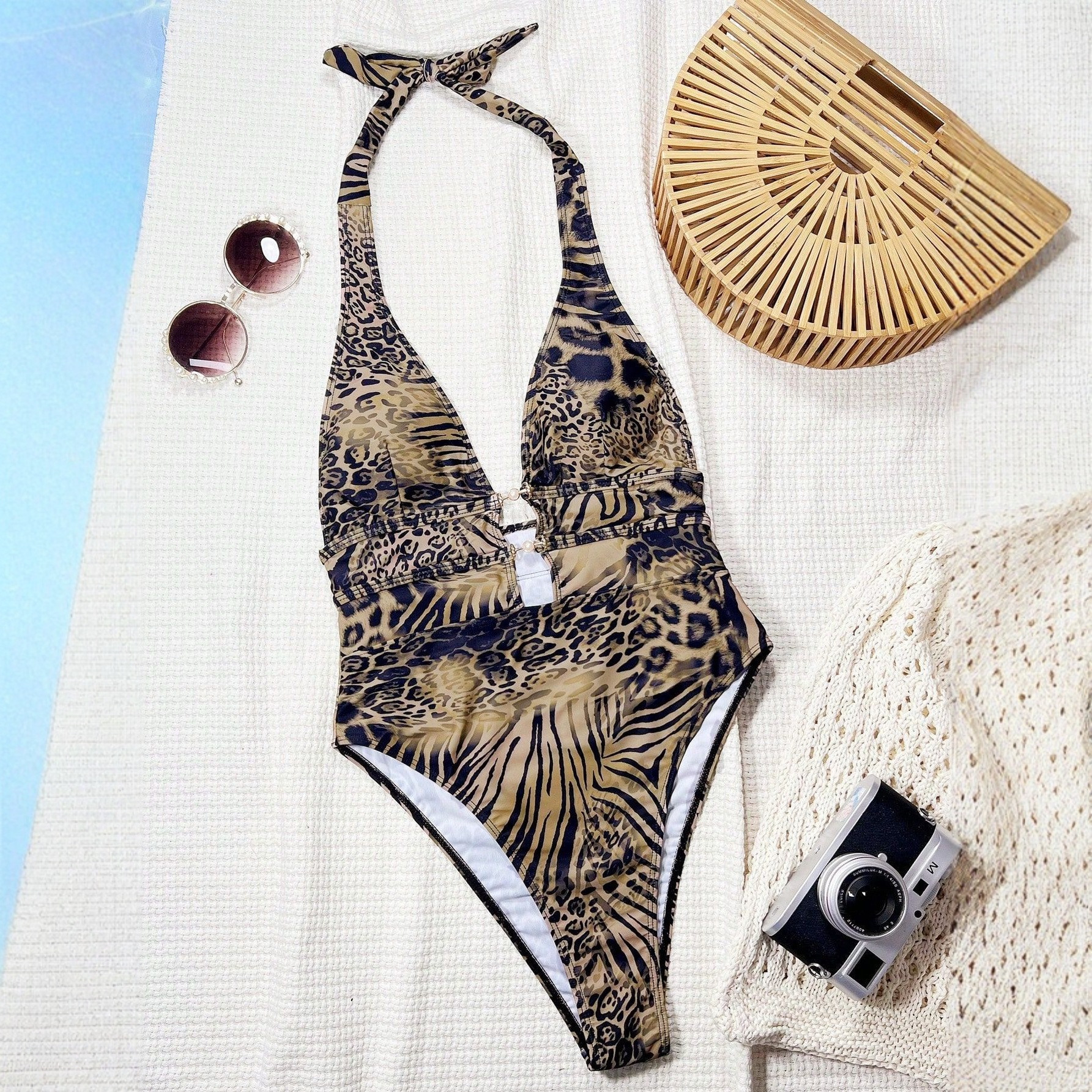 2025 New Tiger Print Sexy Two Piece Bikini European And American Style Swimsuit Direct Factory Sales_ecoleips.com