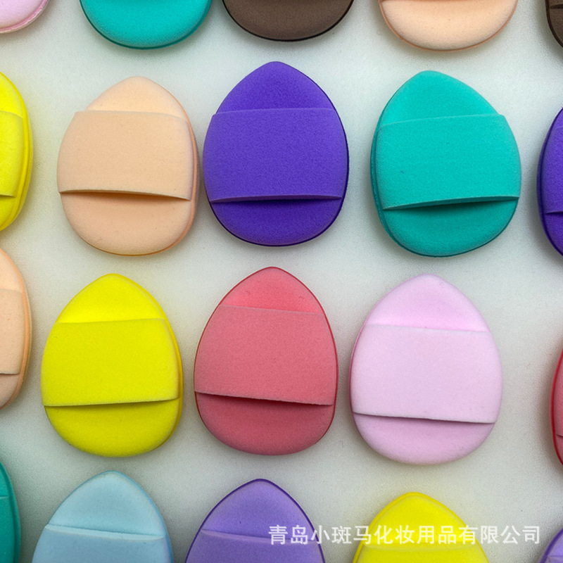 指先パフミニクッションパフ乾湿両用小水滴カバートランペット指マントーbbパフ|undefined
