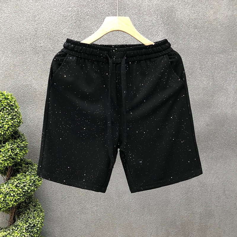 Men's All-Star Print Casual Shorts - Korean Style Loose Fit Five-Point Shorts For Summer Fashion_viptrois.com