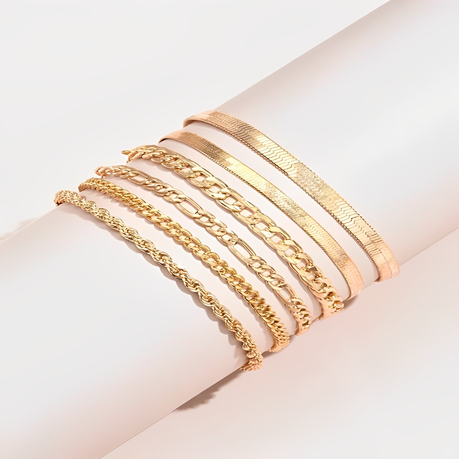 Bracelet multicouche minimaliste, ensemble empilable et léger_voghion.com