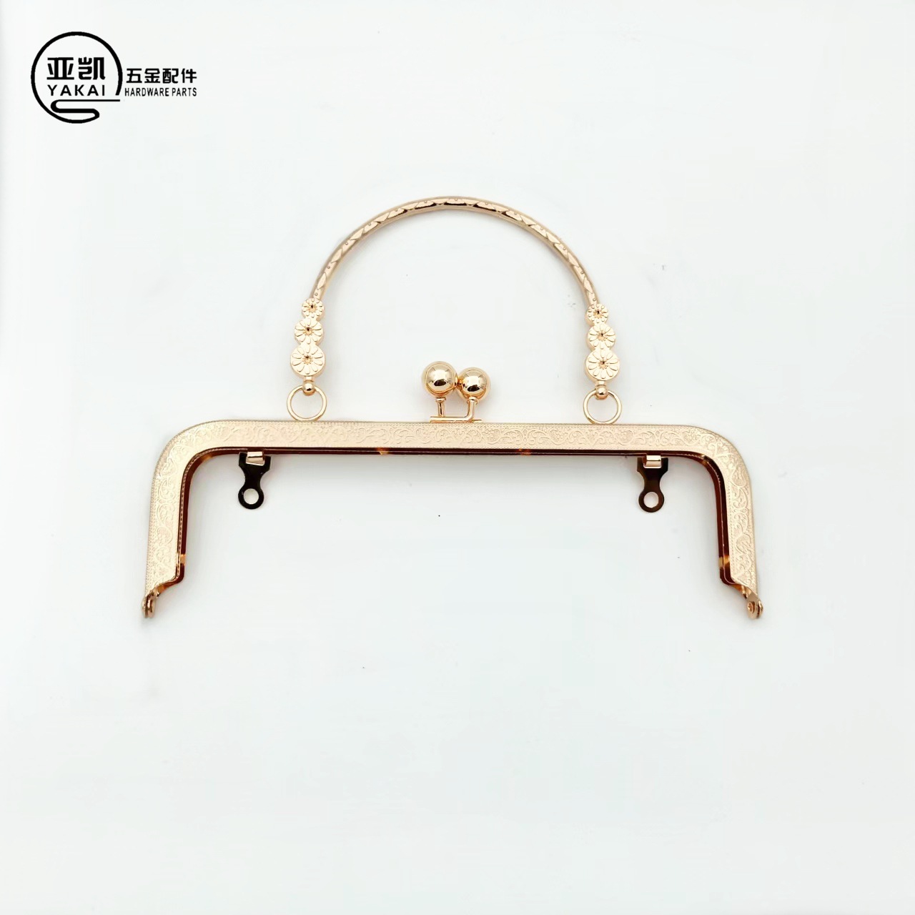 En stock nuevo 20cm tornillo estilo tres flor mano tire boca oro accesorios hardware accesorios mango boca oro al por mayor