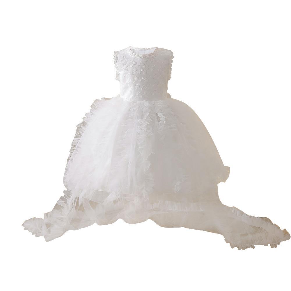 Nuevo vestido transfronterizo para niños princesa vestido floral vestido