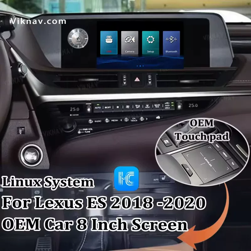 Система Linux подходит для блока CarPlay Android Auto Lexus ES 2018–2020