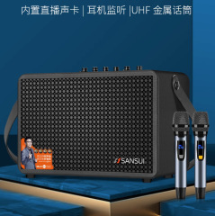 山水SS260户外K歌直播音响便携式广场舞手提肩背蓝牙乐器音箱话筒