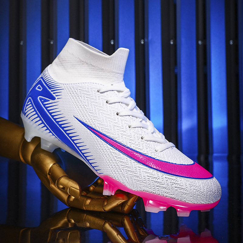 Cross-Border World Cup Ronaldo Football Shoes Men's Wholesale Adult Large Size Fg Long Spikes Tf Broken Spikes Artificial Grass Training Shoes