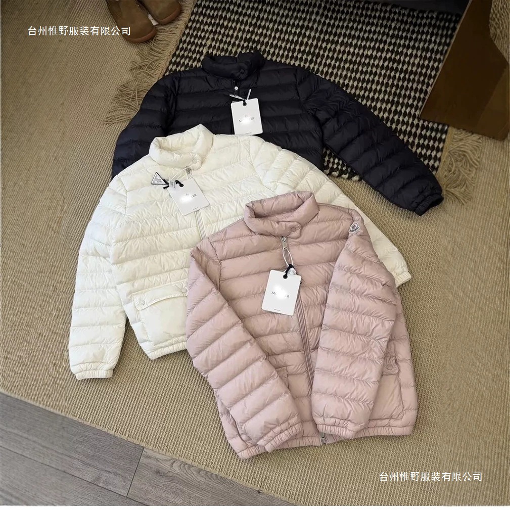 跨境外贸lans系列排骨鹅绒轻薄羽绒服蒙口立领女孙俪同款保暖外套