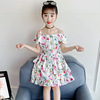 Summer summer clothing, slip dress, small princess costume, long skirt, 2024 years, western style, floral print