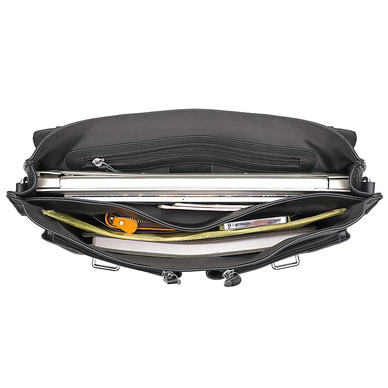 Valigetta da viaggio d'affari con borsa per computer in pelle di vacchetta con strato superiore in pelle nuova da uomo_voghion.com