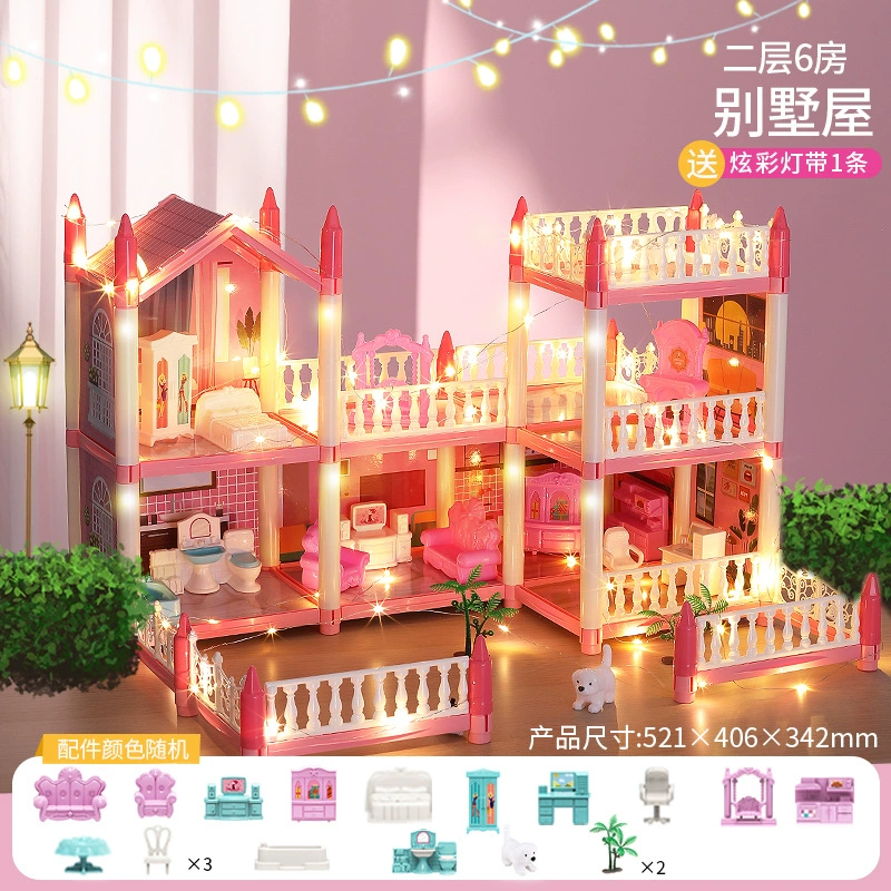 Toy, family castle, villa, set, constructor, house
