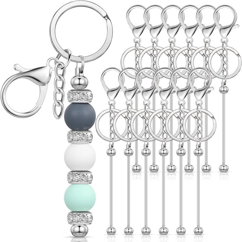Amazon Metal Beaded Rod Key Ring Chain Rod Handmade DIY Beaded Keychain Pendant Bag Hanging Gifts Amazon Metal Beaded Rod Key Ring Chain Rod Handmade DIY Beaded Keychain Pendant Bag Hanging Gifts