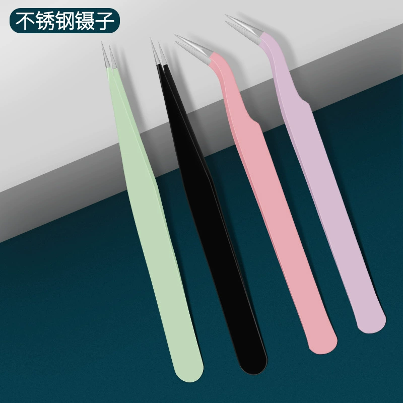 Нержавеющая сталь пинцет Прямой Кончик Электронный пинцет прецизионный утолщенный антистатический пинцет заостренный пинцет