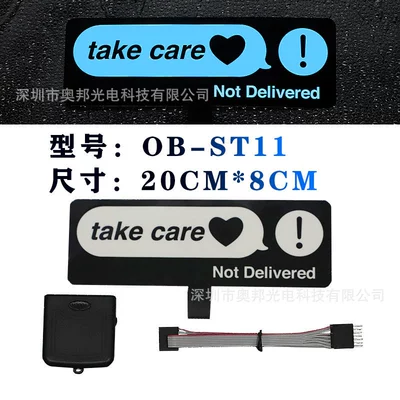 Cold light sheet – Advertising Car Sticker - take-care
