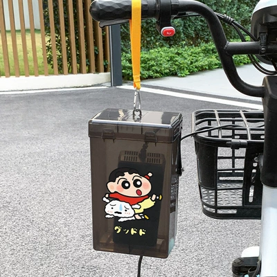 rain cover, dustproof storage box | Other Electric Vehicle Accessories - black-yellow-ribbon-hookbig-head-boy