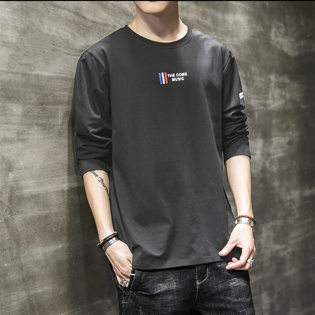 Long-sleeved T-shirt Men's Autumn Simple Loose Bottoming Shirt Autumn Clothes On The Trend Of Outer Wear Men's Compassionate Autumn Clothes