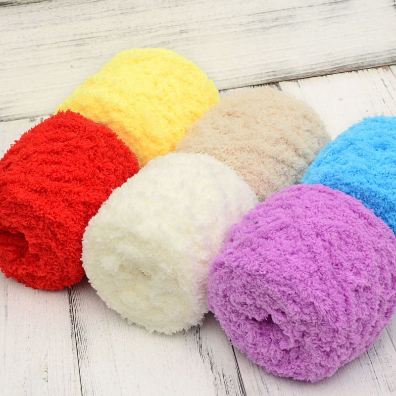 珊瑚绒毛线团棒针毛巾线围巾宝宝毛线 手工diy编织包包自织材料包