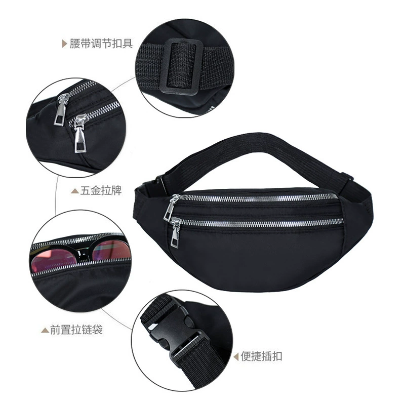 Sports Belt Bag, Korean Style, Waterproof and Spacious Waist Pack, Adjustable Strap (16×15×1.5 cm)
