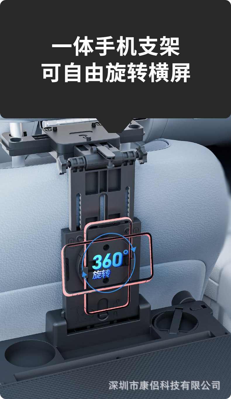 Car-Mounted Small Table Board, Foldable Dining Table for the Back Seat of the Car, a Convenient Tool for Eating in the Car, Small Table Board for the Rear Seat of the Vehicle