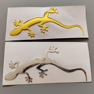 Cross-border car electric car motorcycle gecko body Three-dimensional car stickers shelter stickers 3D soft rubber car stickers