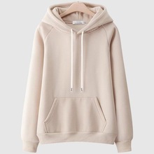 2025秋冬新款加绒卫衣女连帽加厚冬宽松通勤减龄外套学生